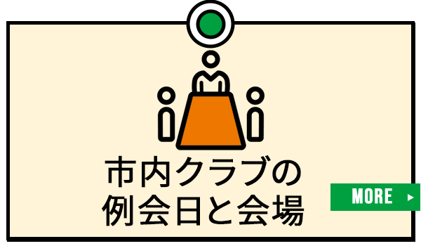 市内クラブの例会日と会場